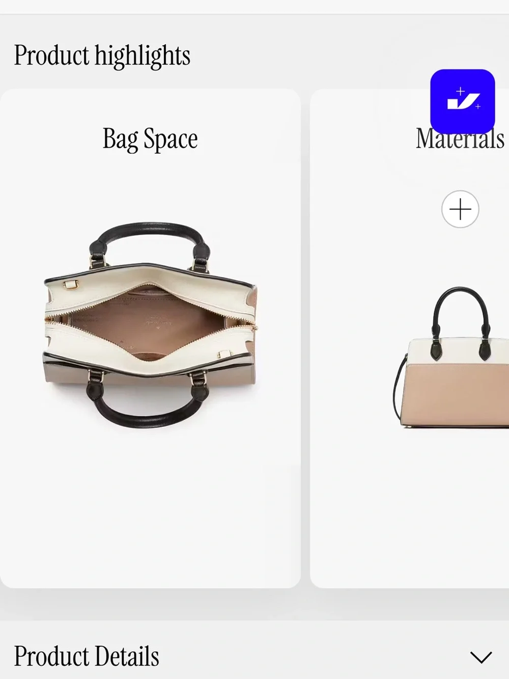 kate spade Cream and Black Satchel with Gold Hardware - Picture 6 of 8